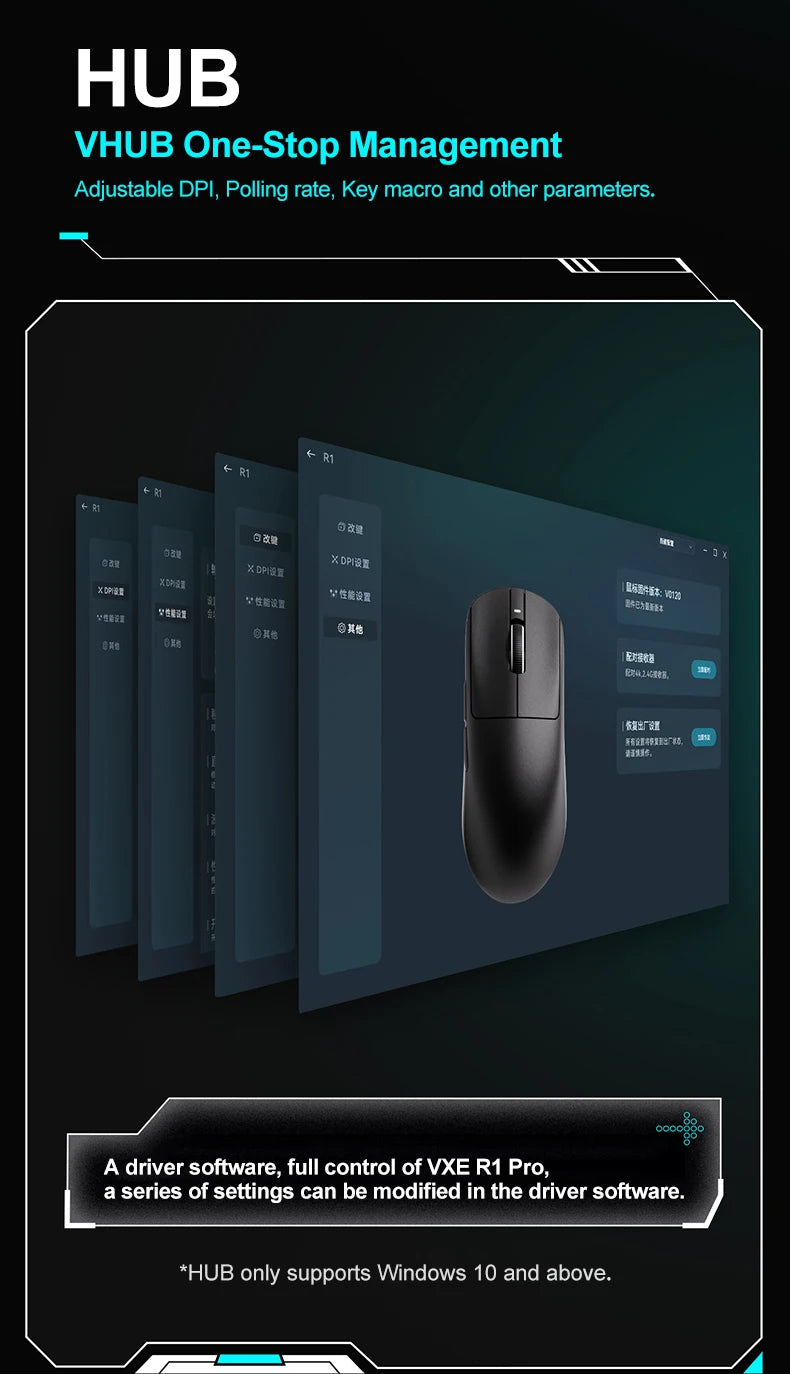 ATK VXE Dragonfly R1 – Pro MAX Edition | Ultra-Lightweight Gaming Mouse