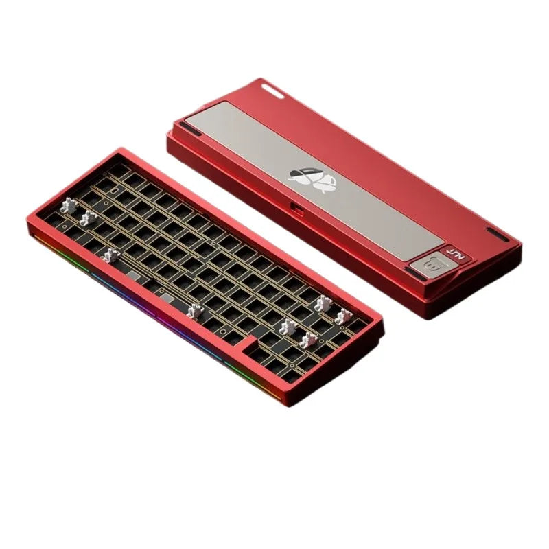 Weikav Nut65 Aluminum Mechanical Gaming Keyboard Kit with Gasket Structure Leaf Spring FR4 Plate Tri Mode 6000mAh Power Source-9