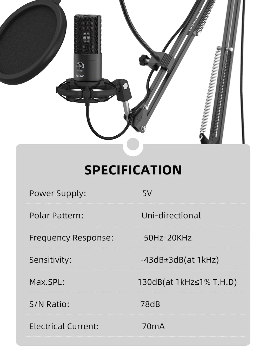 FIFINE T669 – Professional USB Recording Microphone | Complete Studio Bundle