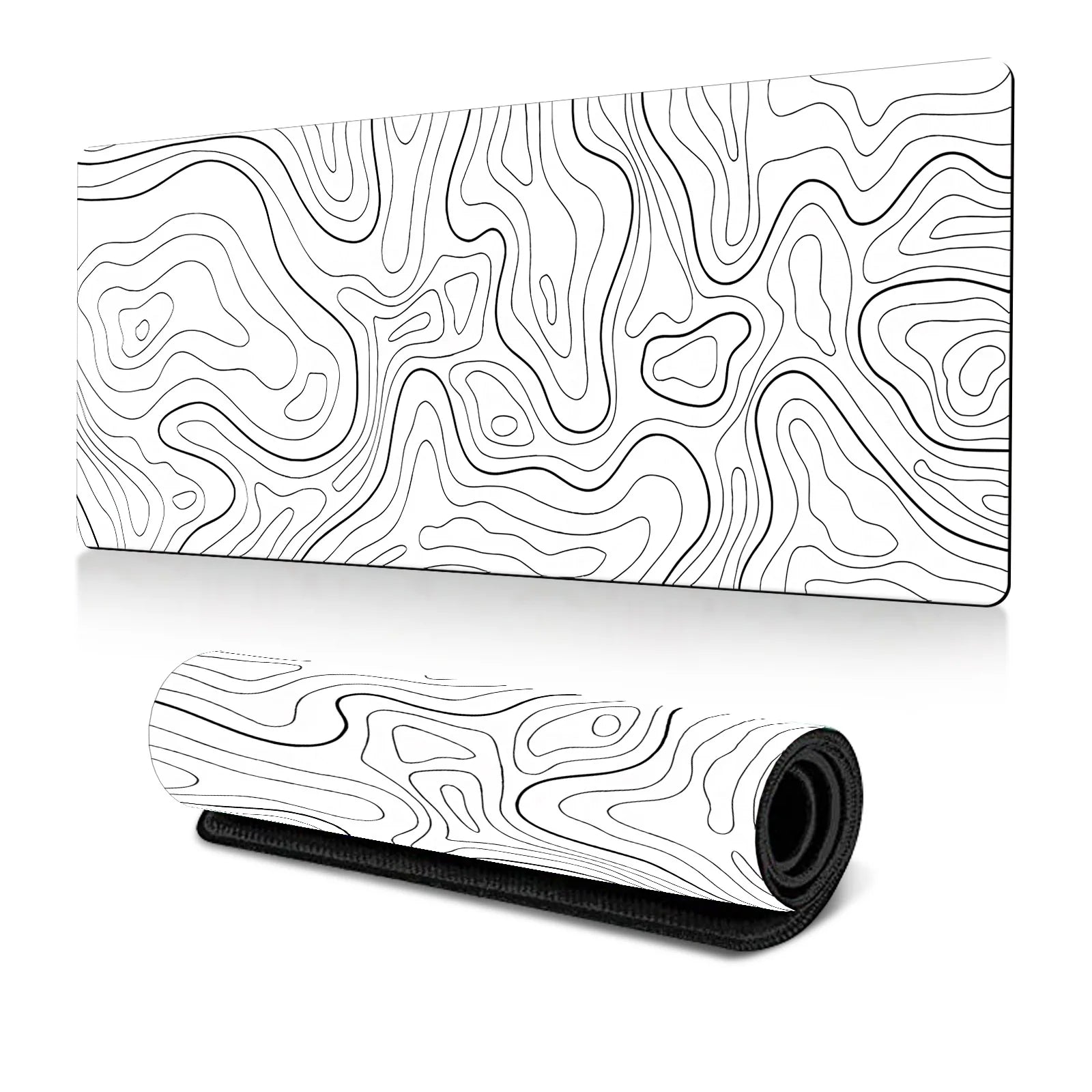 Abstract Fluid Mouse Pad Large Thermal Transfer for Laptop Keyboard Office Desk Pad Natural Rubber Big Mouse Pad-28