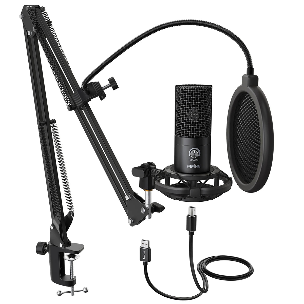 FIFINE T669 – Professional USB Recording Microphone | Complete Studio Bundle