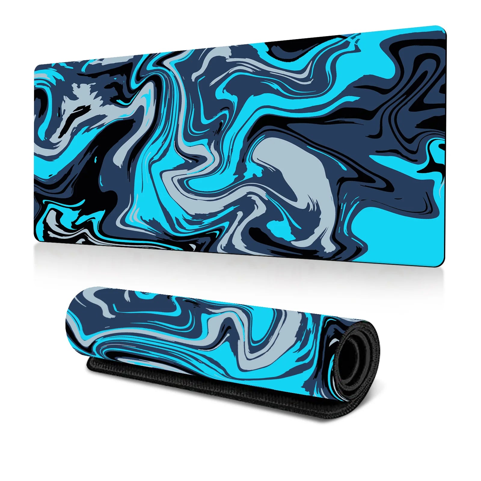 Abstract Fluid Mouse Pad Large Thermal Transfer for Laptop Keyboard Office Desk Pad Natural Rubber Big Mouse Pad-5