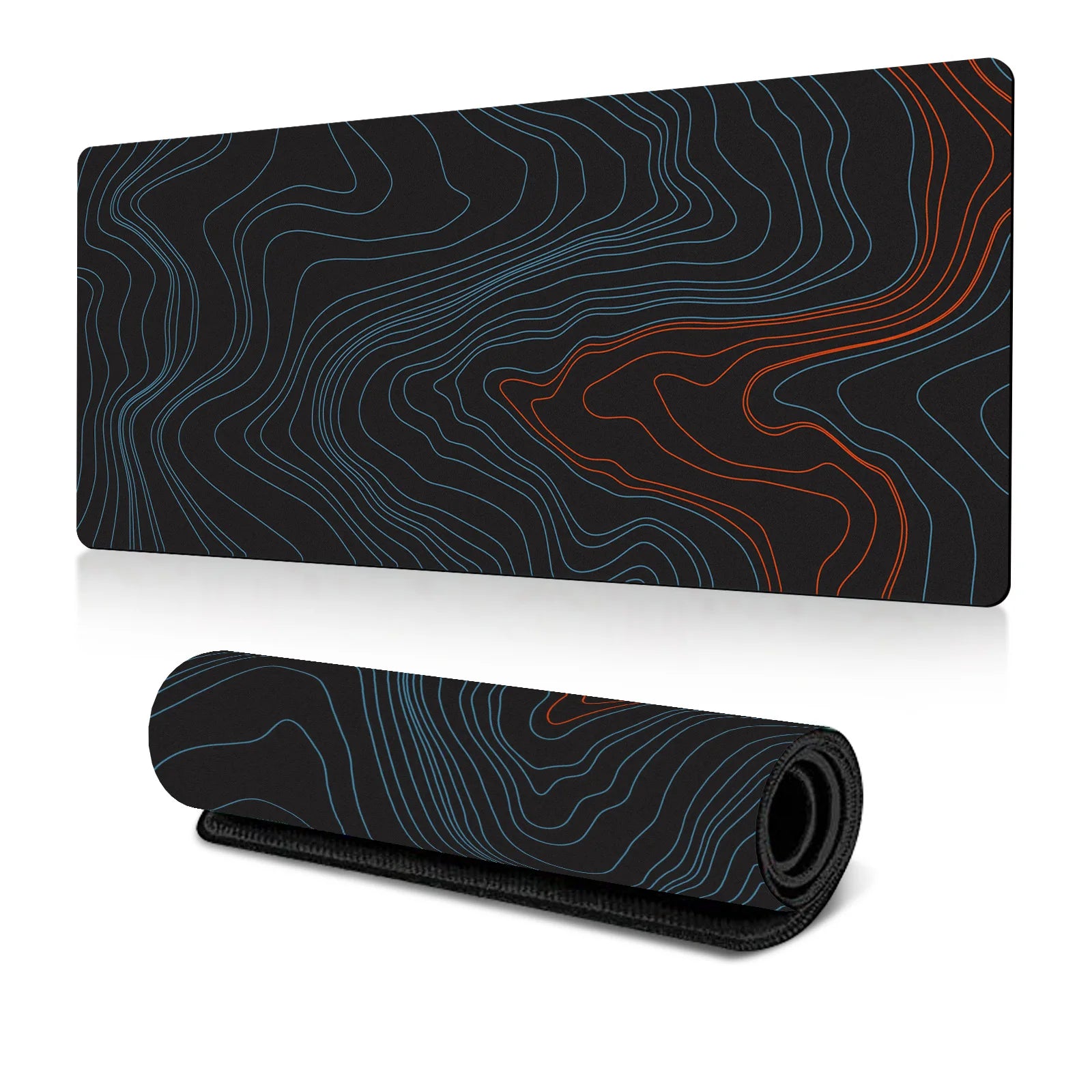 Abstract Fluid Mouse Pad Large Thermal Transfer for Laptop Keyboard Office Desk Pad Natural Rubber Big Mouse Pad-14