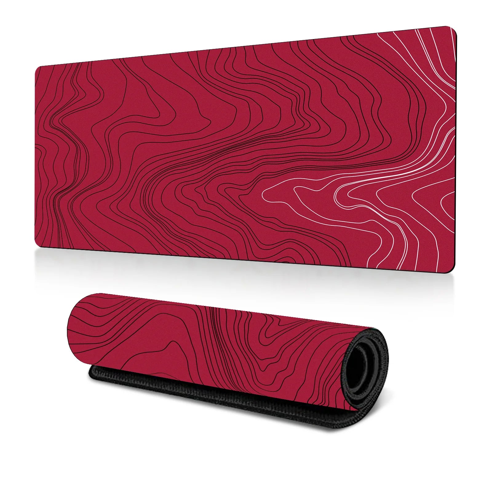 Abstract Fluid Mouse Pad Large Thermal Transfer for Laptop Keyboard Office Desk Pad Natural Rubber Big Mouse Pad-17