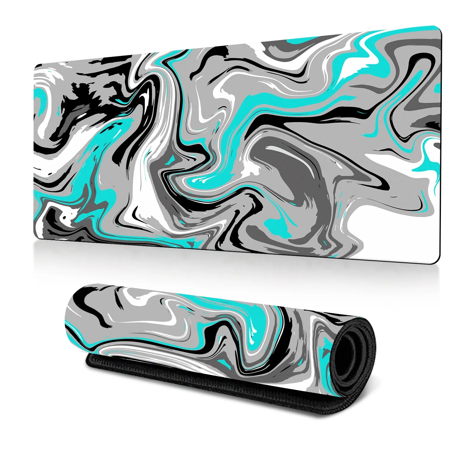 Abstract Fluid Mouse Pad Large Thermal Transfer for Laptop Keyboard Office Desk Pad Natural Rubber Big Mouse Pad-20