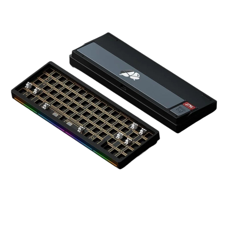 Weikav Nut65 Aluminum Mechanical Gaming Keyboard Kit with Gasket Structure Leaf Spring FR4 Plate Tri Mode 6000mAh Power Source-8