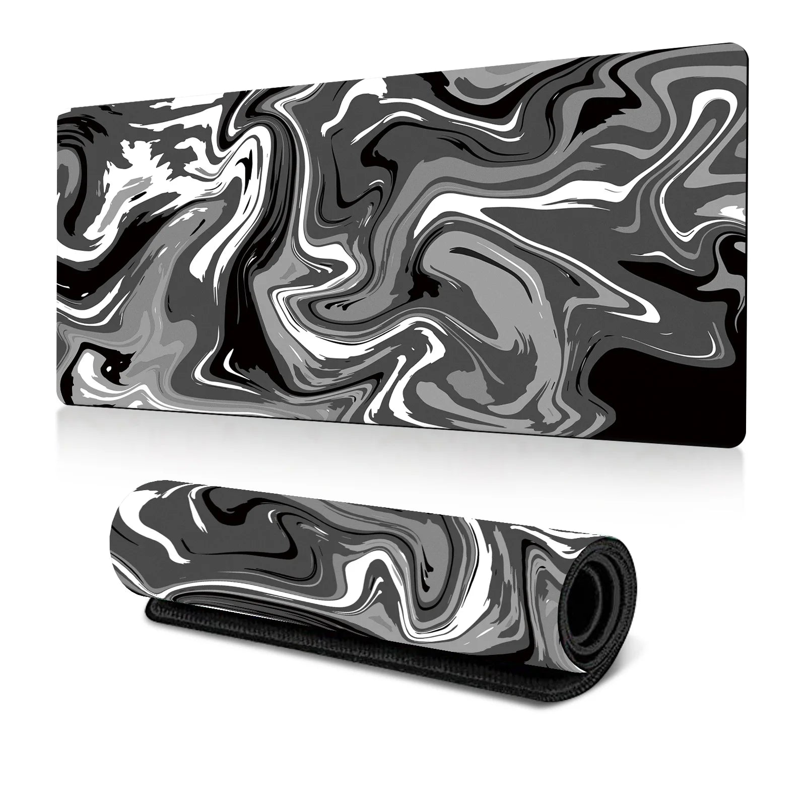 Abstract Fluid Mouse Pad Large Thermal Transfer for Laptop Keyboard Office Desk Pad Natural Rubber Big Mouse Pad-40