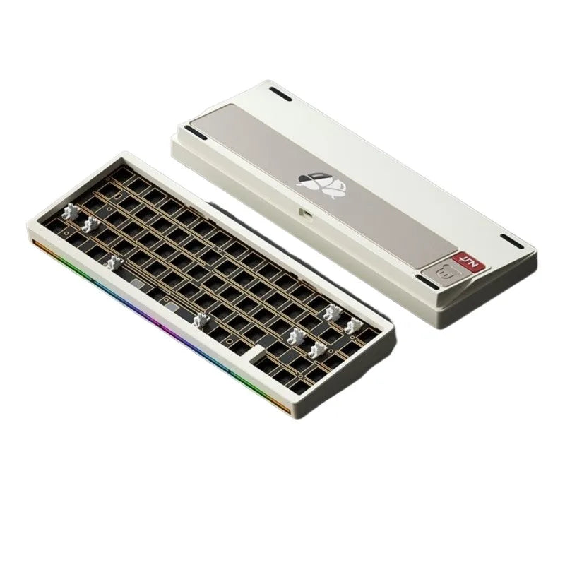 Weikav Nut65 Aluminum Mechanical Gaming Keyboard Kit with Gasket Structure Leaf Spring FR4 Plate Tri Mode 6000mAh Power Source-6