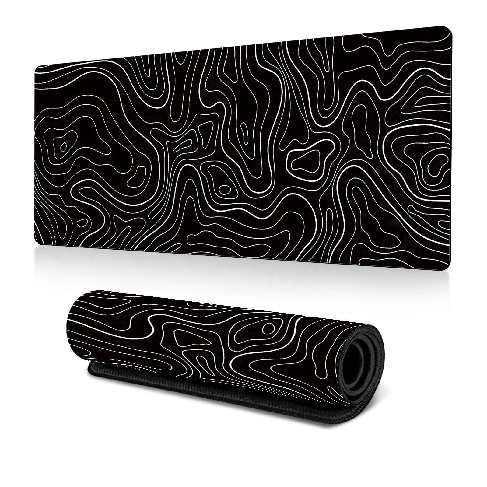 Abstract Fluid Mouse Pad Large Thermal Transfer for Laptop Keyboard Office Desk Pad Natural Rubber Big Mouse Pad-29