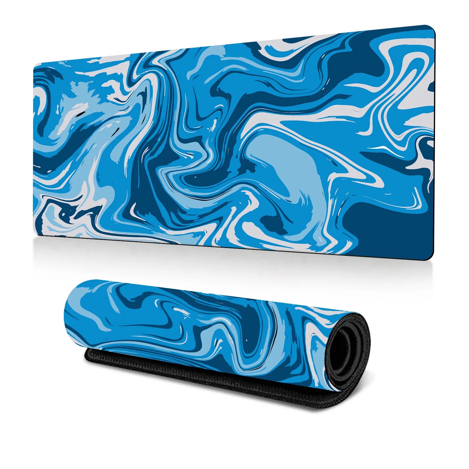 Abstract Fluid Mouse Pad Large Thermal Transfer for Laptop Keyboard Office Desk Pad Natural Rubber Big Mouse Pad-36