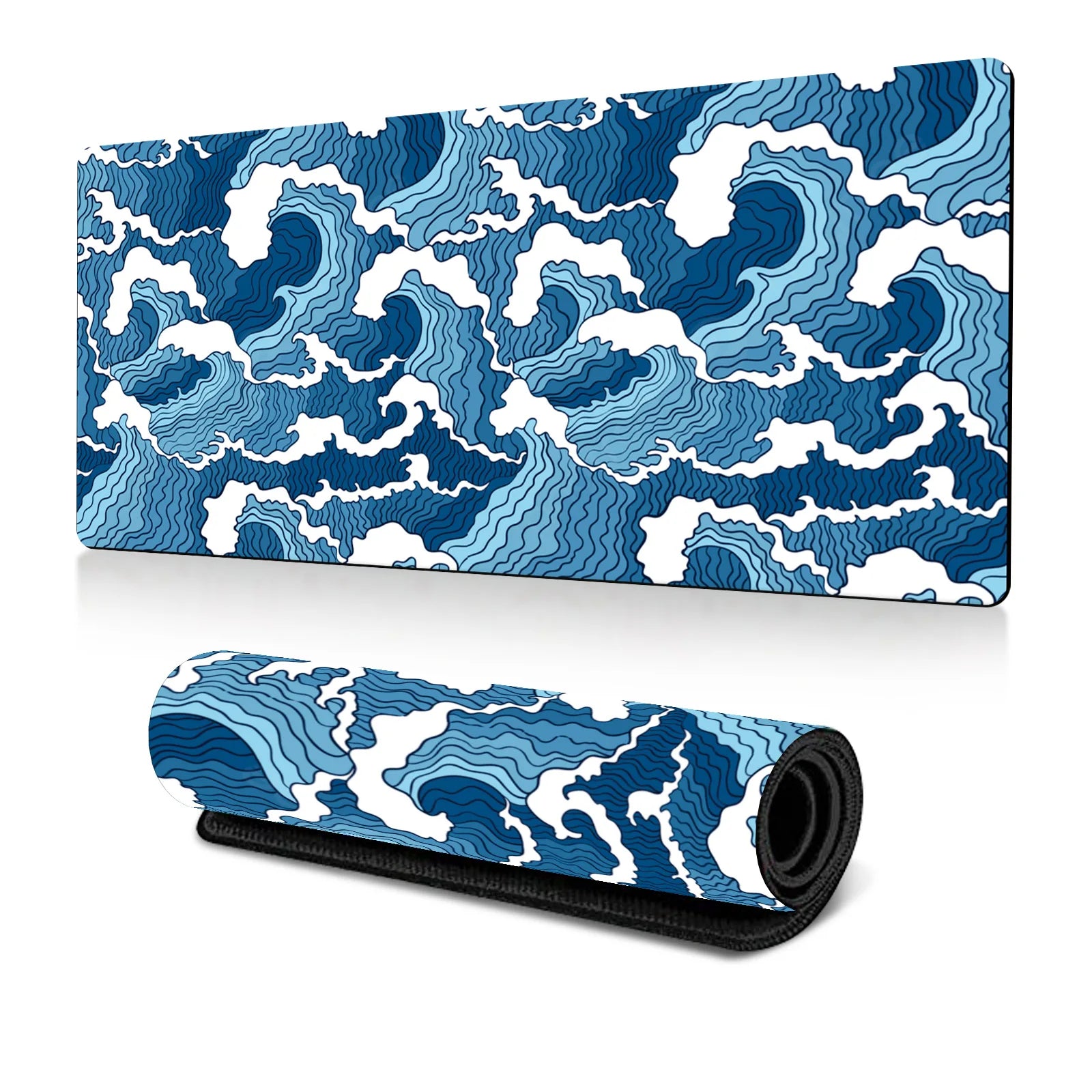 Abstract Fluid Mouse Pad Large Thermal Transfer for Laptop Keyboard Office Desk Pad Natural Rubber Big Mouse Pad-11