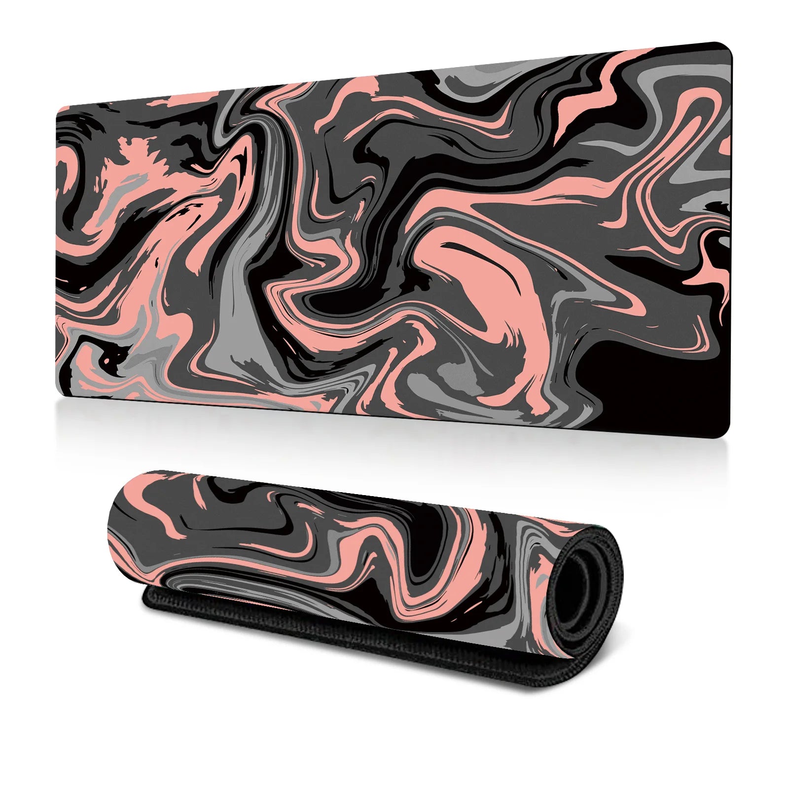 Abstract Fluid Mouse Pad Large Thermal Transfer for Laptop Keyboard Office Desk Pad Natural Rubber Big Mouse Pad-42
