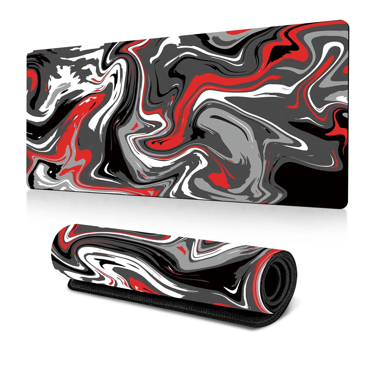 Abstract Fluid Mouse Pad Large Thermal Transfer for Laptop Keyboard Office Desk Pad Natural Rubber Big Mouse Pad-35