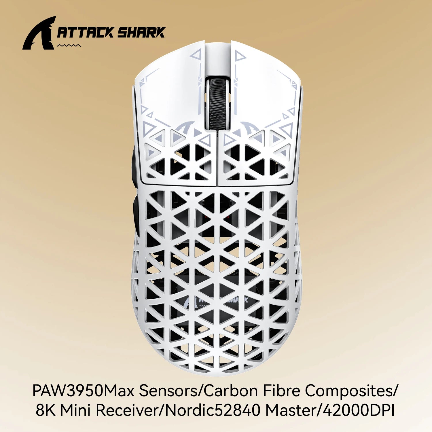 Attack Shark R5 Ultra: Carbon Fiber 8K Gaming Mouse