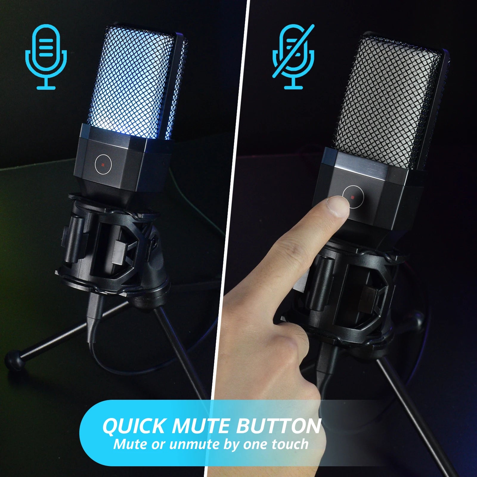 Microphone Titan USB: Professional RGB Streaming Kit