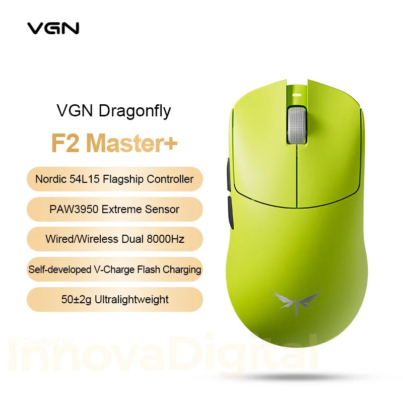 VXE Dragonfly F2 Ultra: PAW3950 Flagship 8K Wireless Mouse
