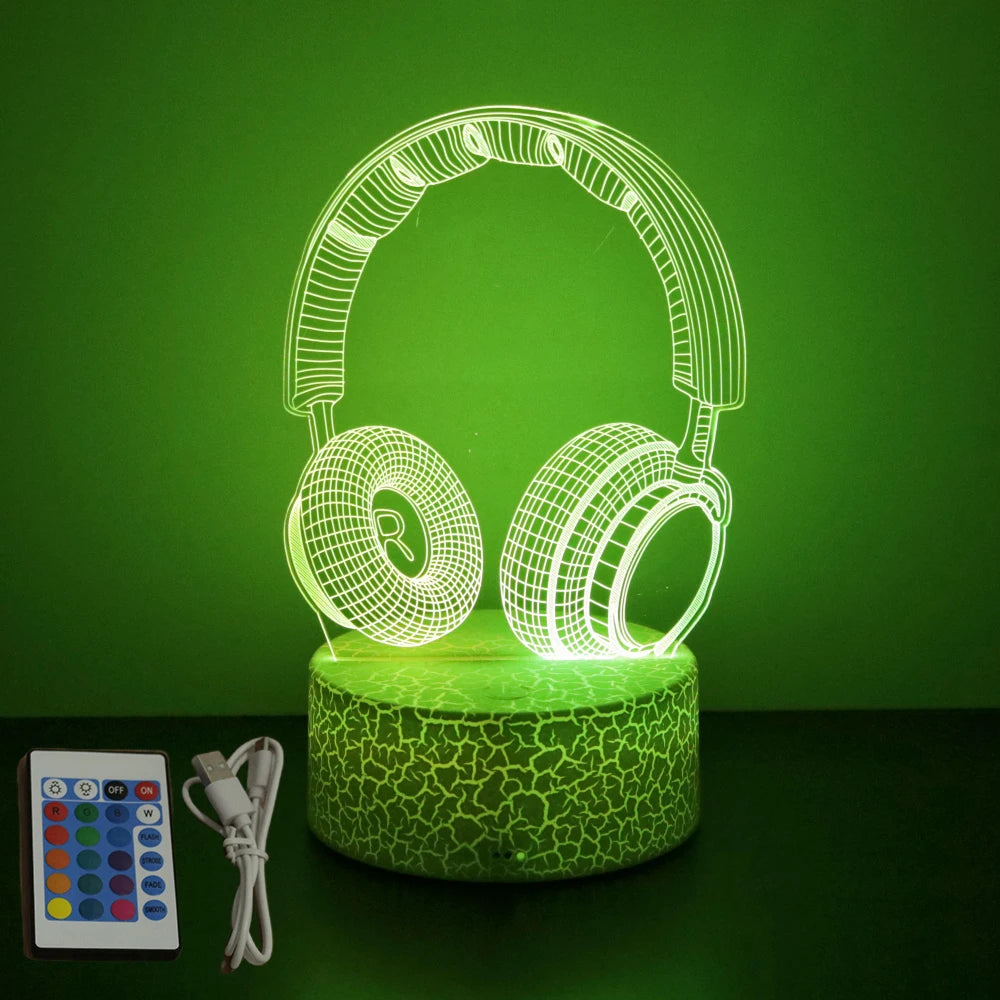 NEON GAMER 3D LED Lamp | RGB Night Light for Gaming Room Setup