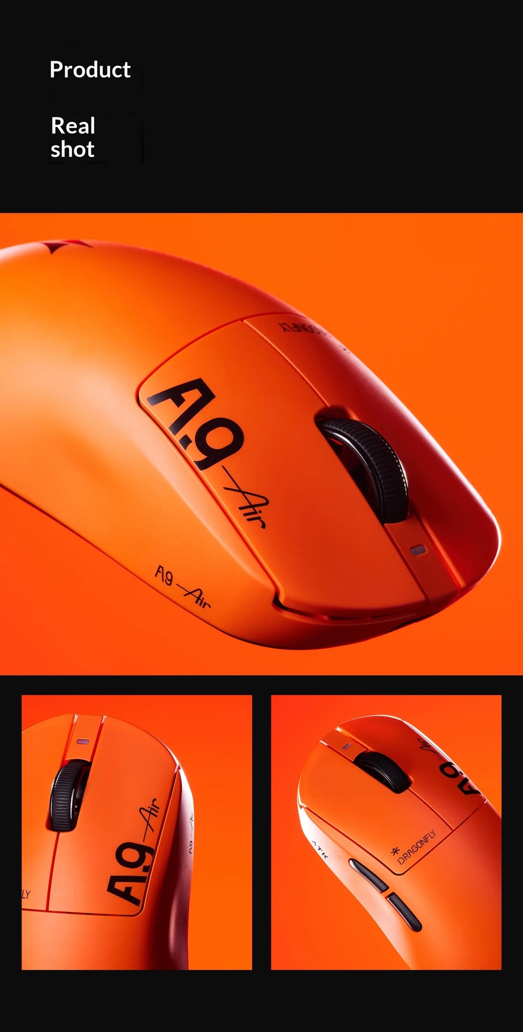 ATK Dragonfly A9 Ultimate: PAW3950 Ultra 8K Wireless Mouse