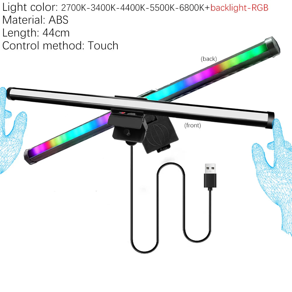 Lumina Pro: Dual-Source Monitor Light Bar with RGB Backlight