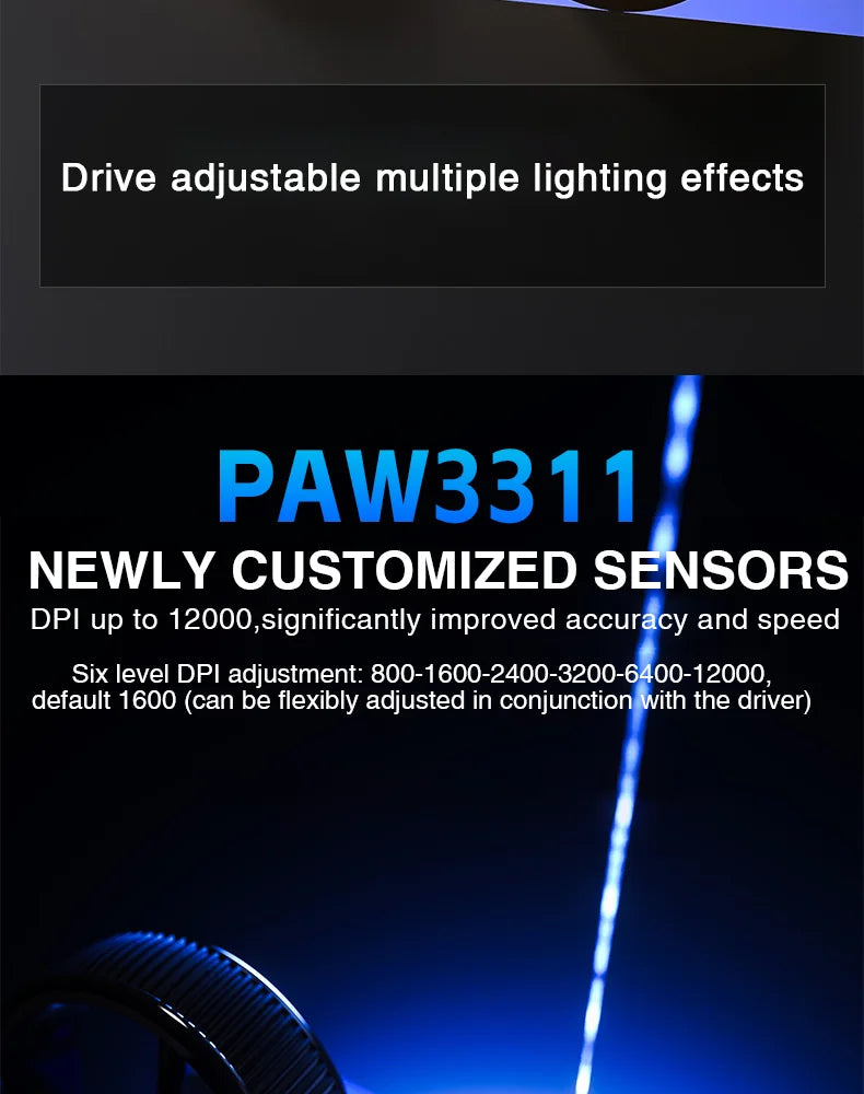AULA SC620 – Mouse Gamer Wireless | Fire Button & RGB Lighting Effects