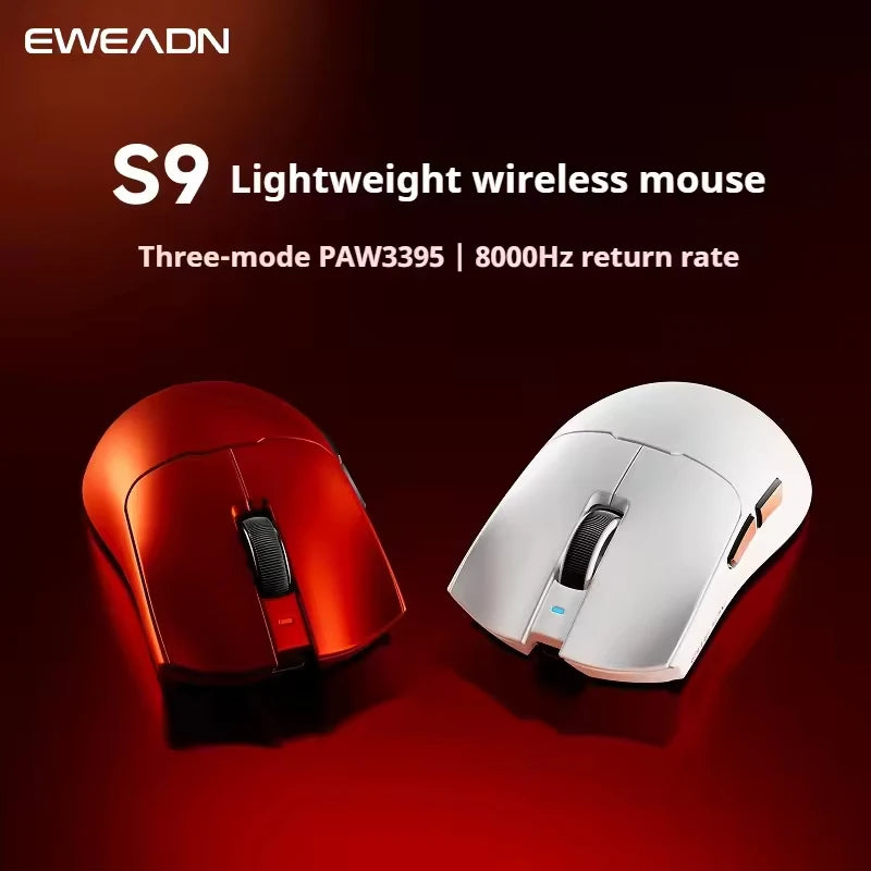EWEADN S9 Pro: PAW3395 Professional Wireless Mouse 8K Hz