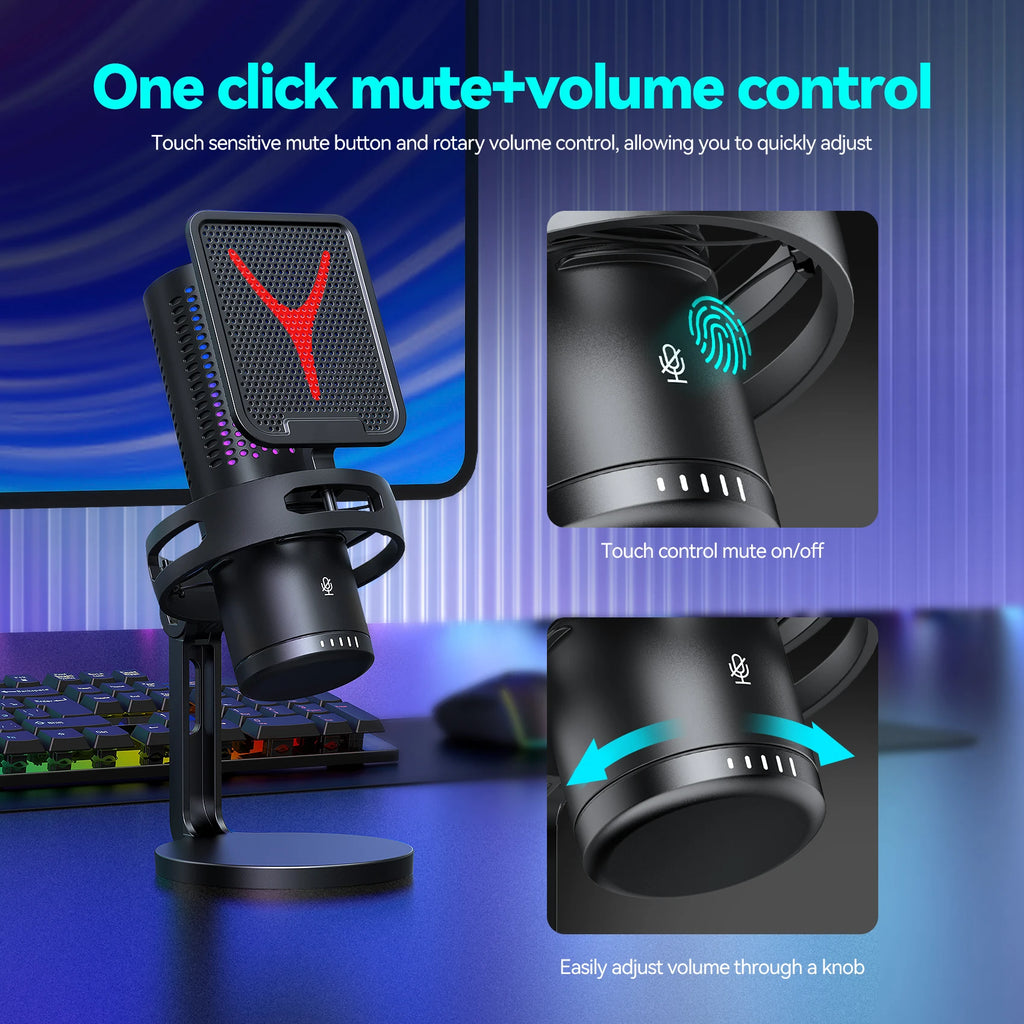 Microphone Titan USB: Professional RGB Streaming Kit