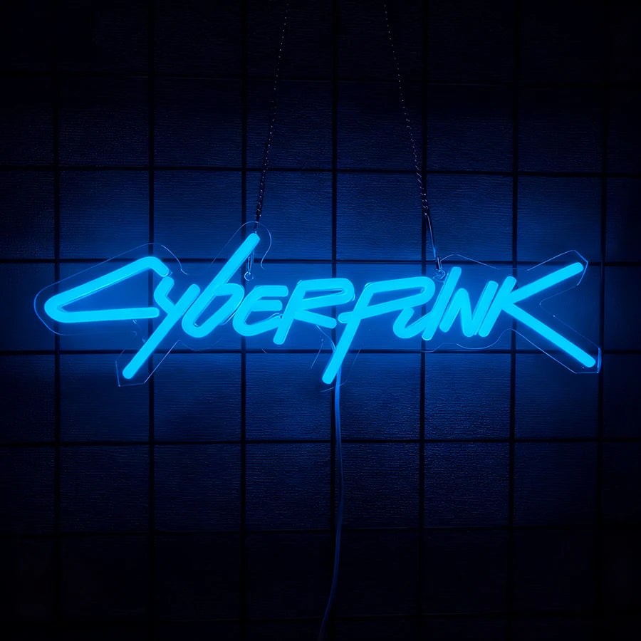 Cyberpunk Neon: Immersive 3D Gaming Wall Decor
