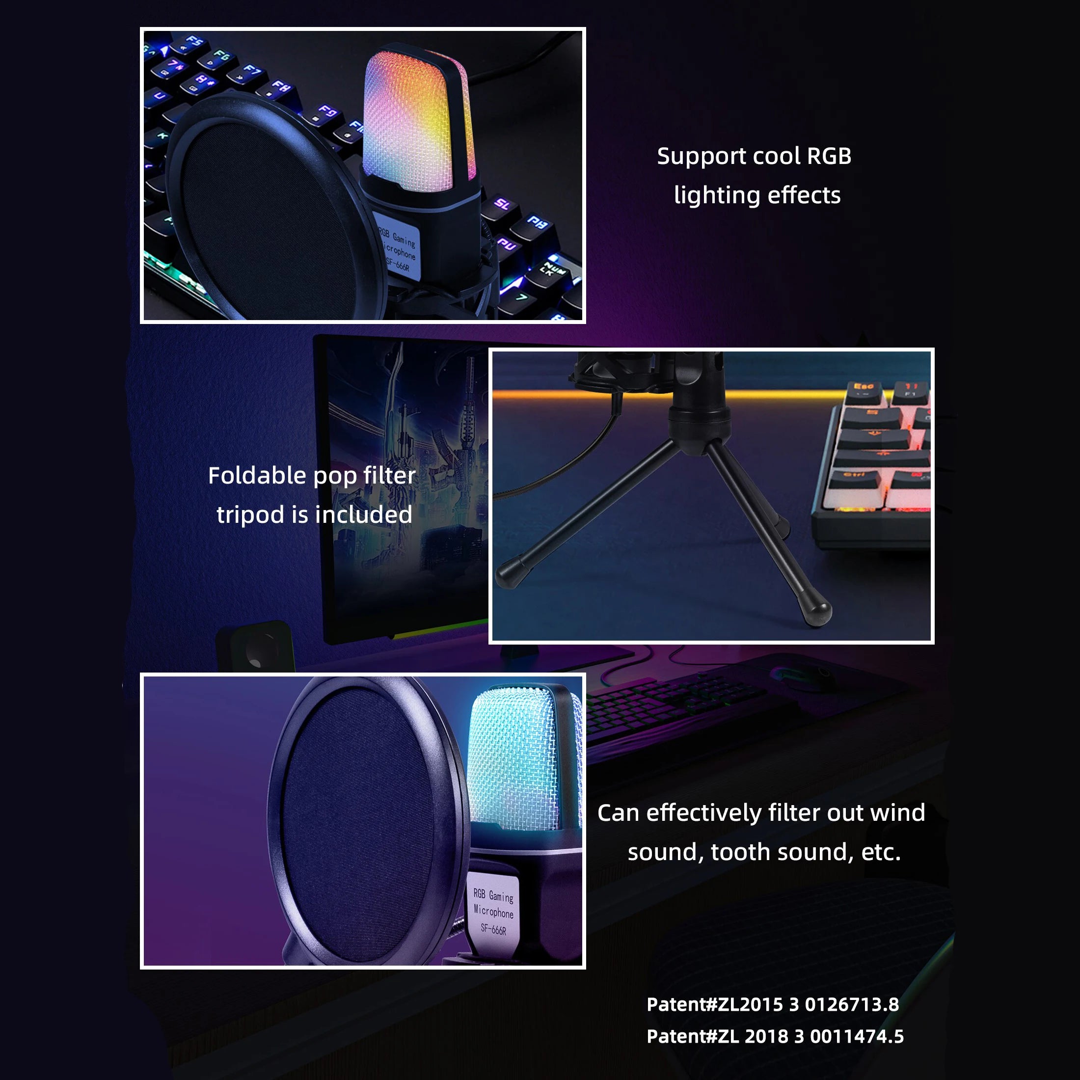 Microphone Titan USB: Professional RGB Streaming Kit