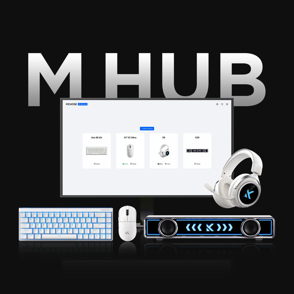 MCHOSE A7 V2 Ultra Plus | PAW3950 Sensor & Dual 8K Hz Polling Rate