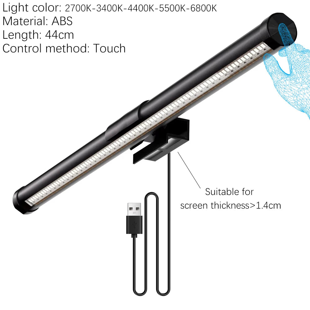 Lumina Pro: Dual-Source Monitor Light Bar with RGB Backlight