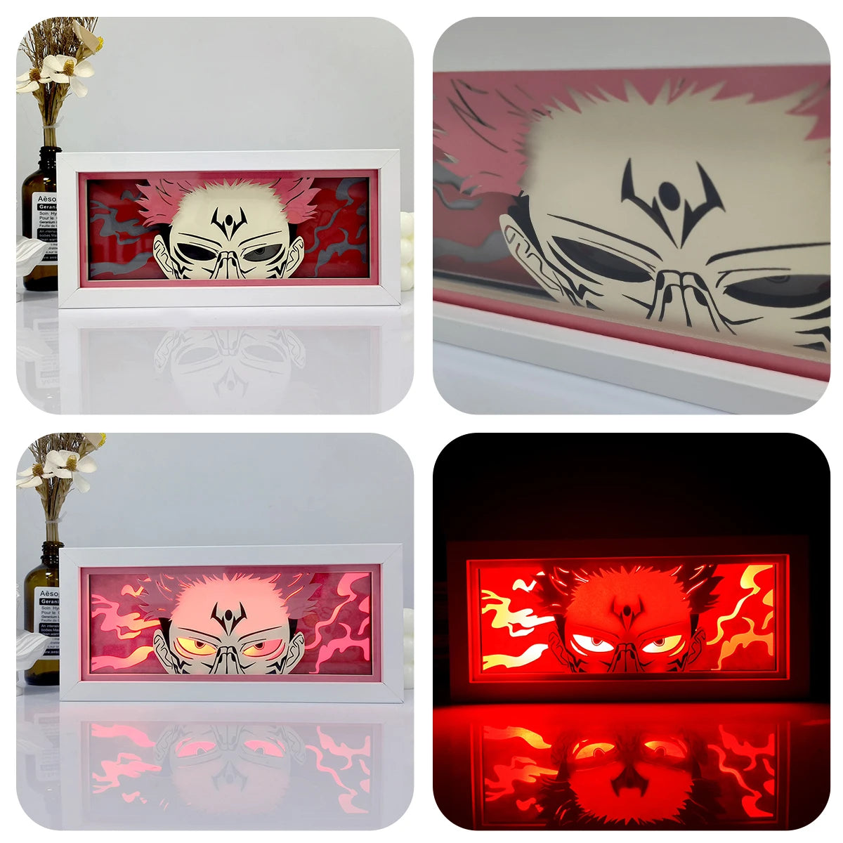 3D Anime Paper-Cut Shadow Lamp | Multi-Color Remote Night Light