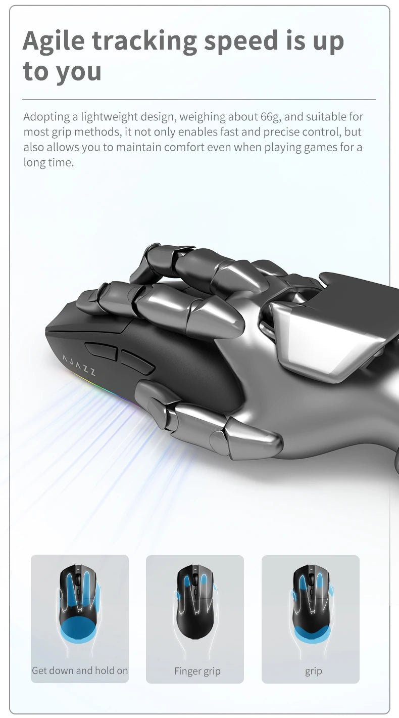 AJ139 V2 Performance: Superlight Wireless Gaming Mouse (12K DPI)