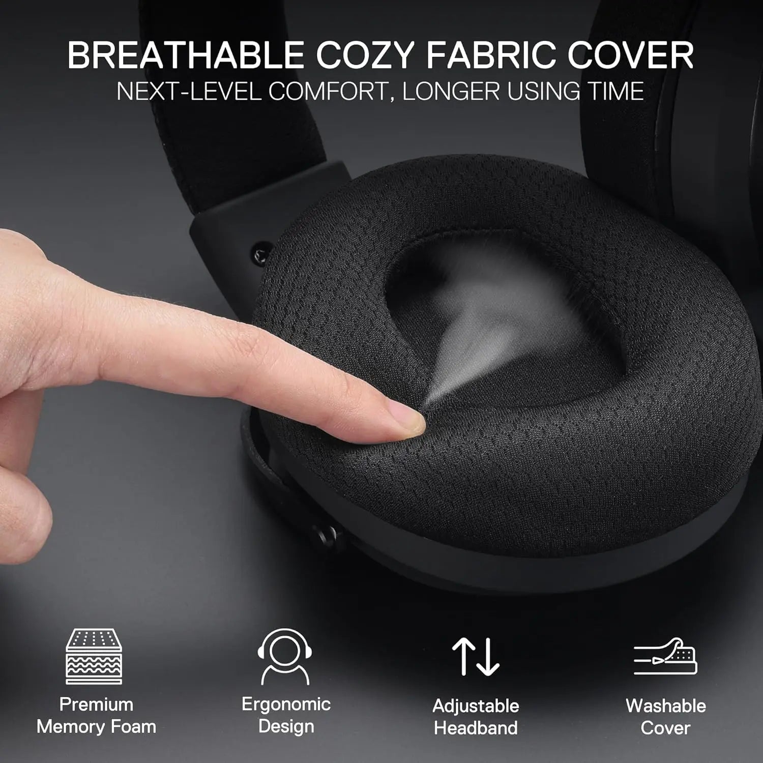 Redragon H858 Over-Ear Headset | Noise-Canceling Mic & 7.1 Audio