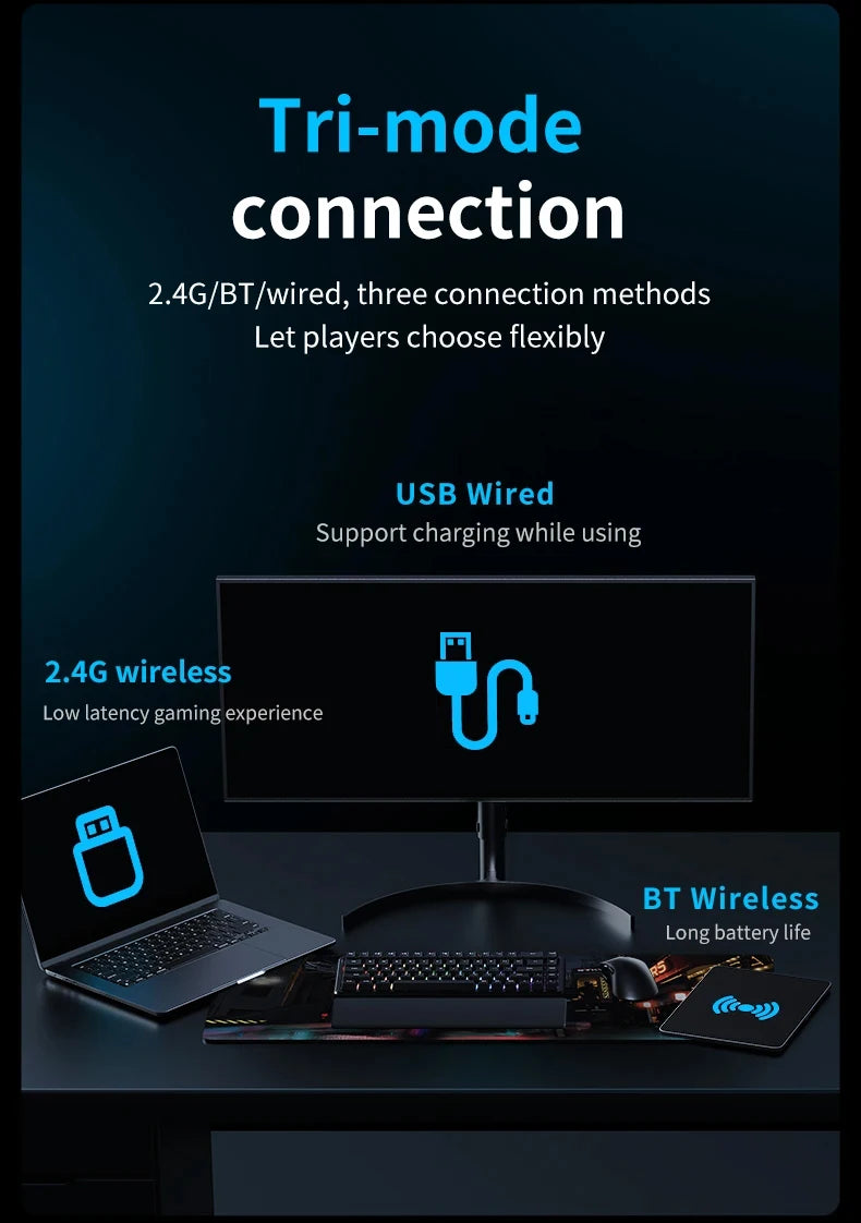 AJAZZ AJ179 – Professional Wireless Mouse with Magnetic Attraction Charging