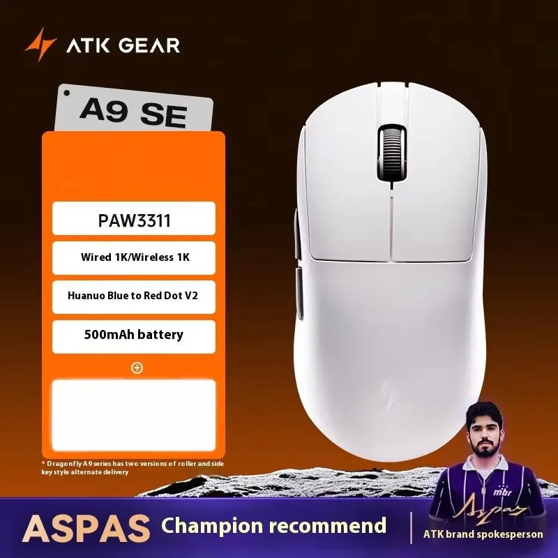 ATK Dragonfly A9 Ultimate: PAW3950 Ultra 8K Wireless Mouse