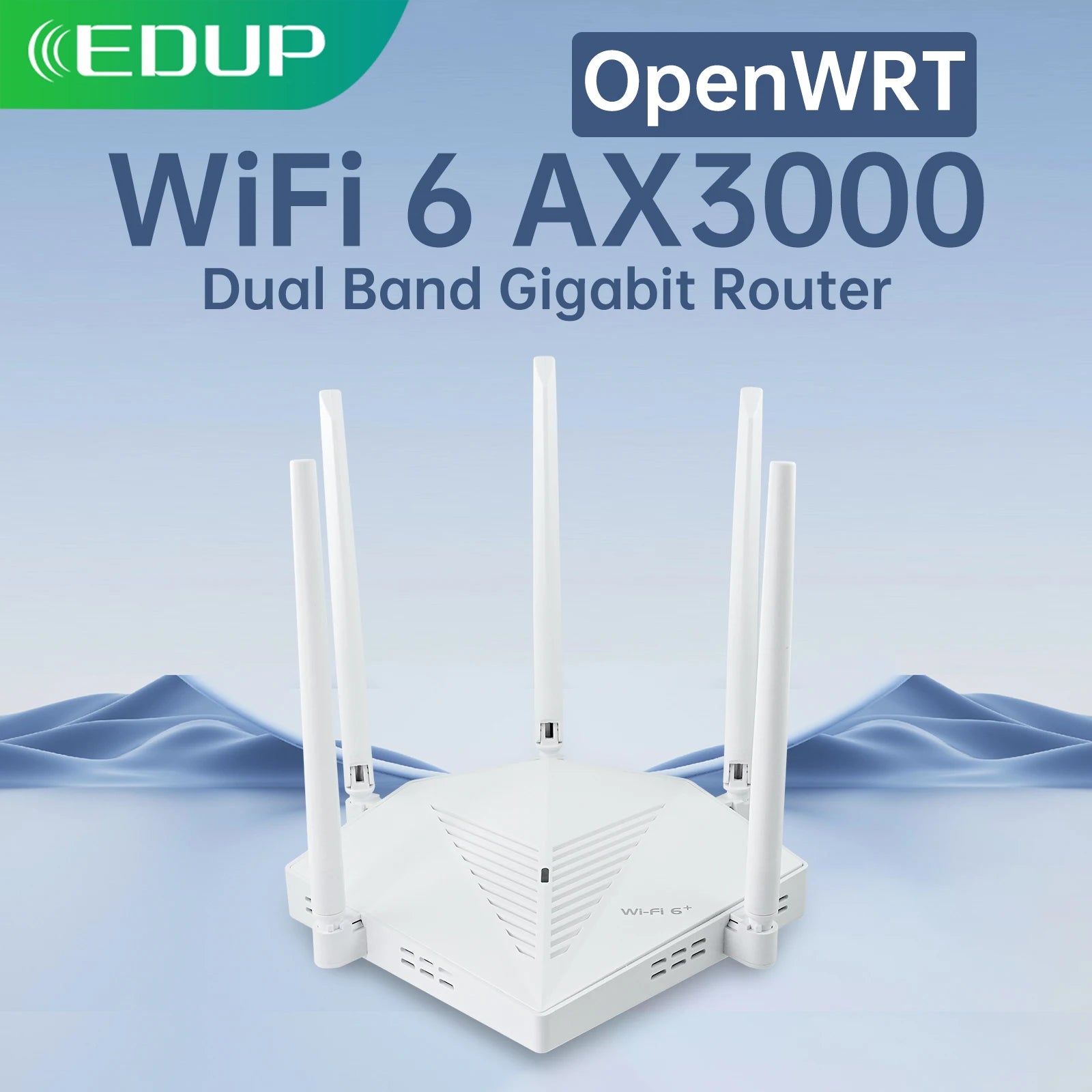 EDUP AX3000: OpenWRT WiFi 6 Gigabit Mesh Router