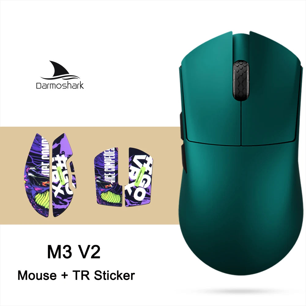 Darmoshark M3 V2 Double 8K: PAW3395 Sensor | 26K DPI Tri-Mode Mouse