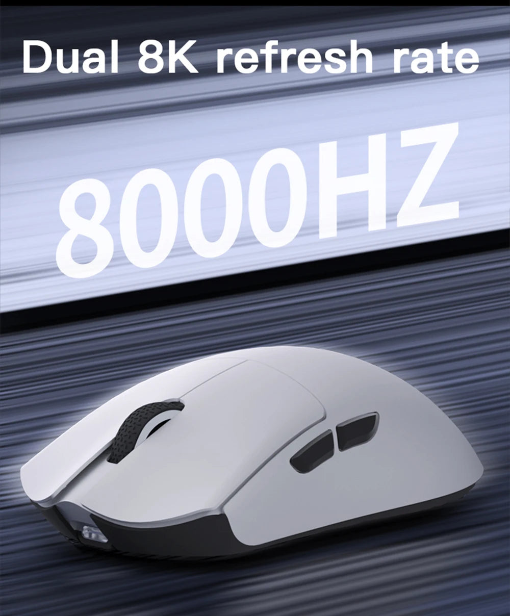 Darmoshark M3 V2 Double 8K: PAW3395 Sensor | 26K DPI Tri-Mode Mouse