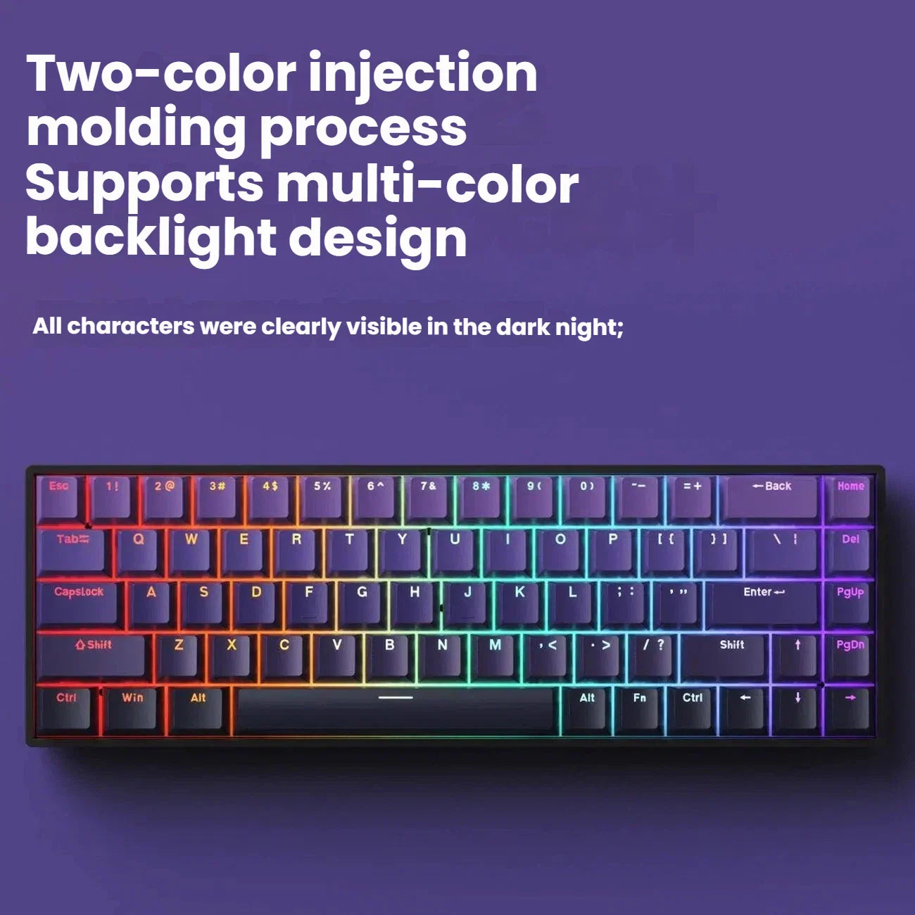 K61 USB Mini Mechanical Keyboard – Professional Hot-Swappable Gaming Series