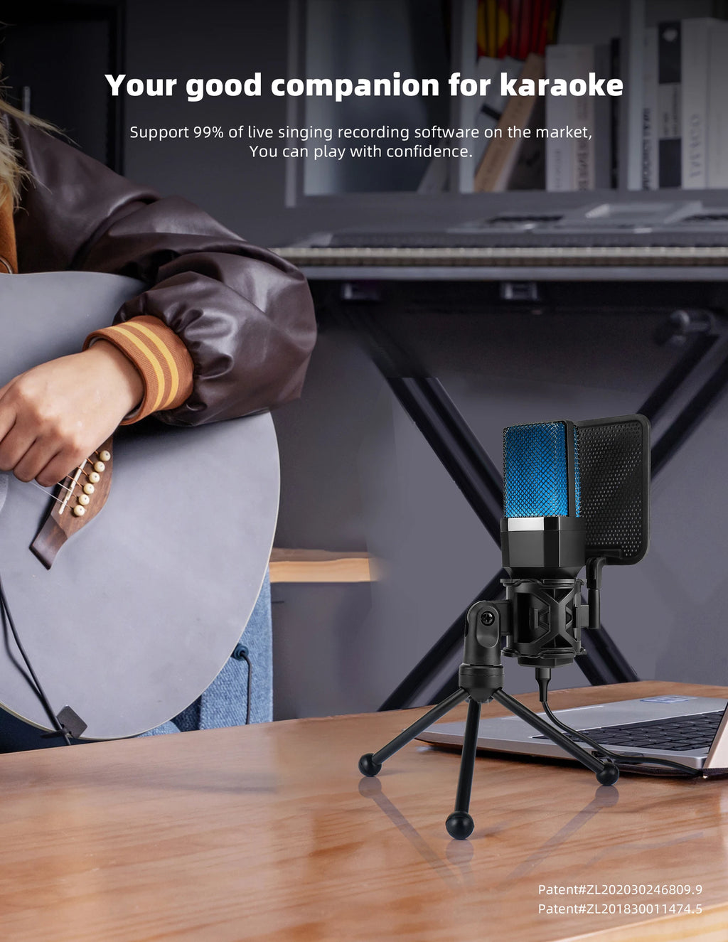 Microphone Titan USB: Professional RGB Streaming Kit