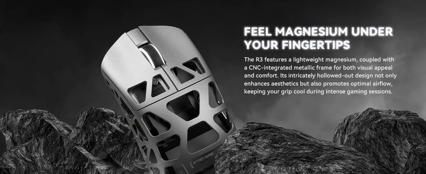 Attack Shark R3: Magnesium Series 8K Hz Wireless Mouse