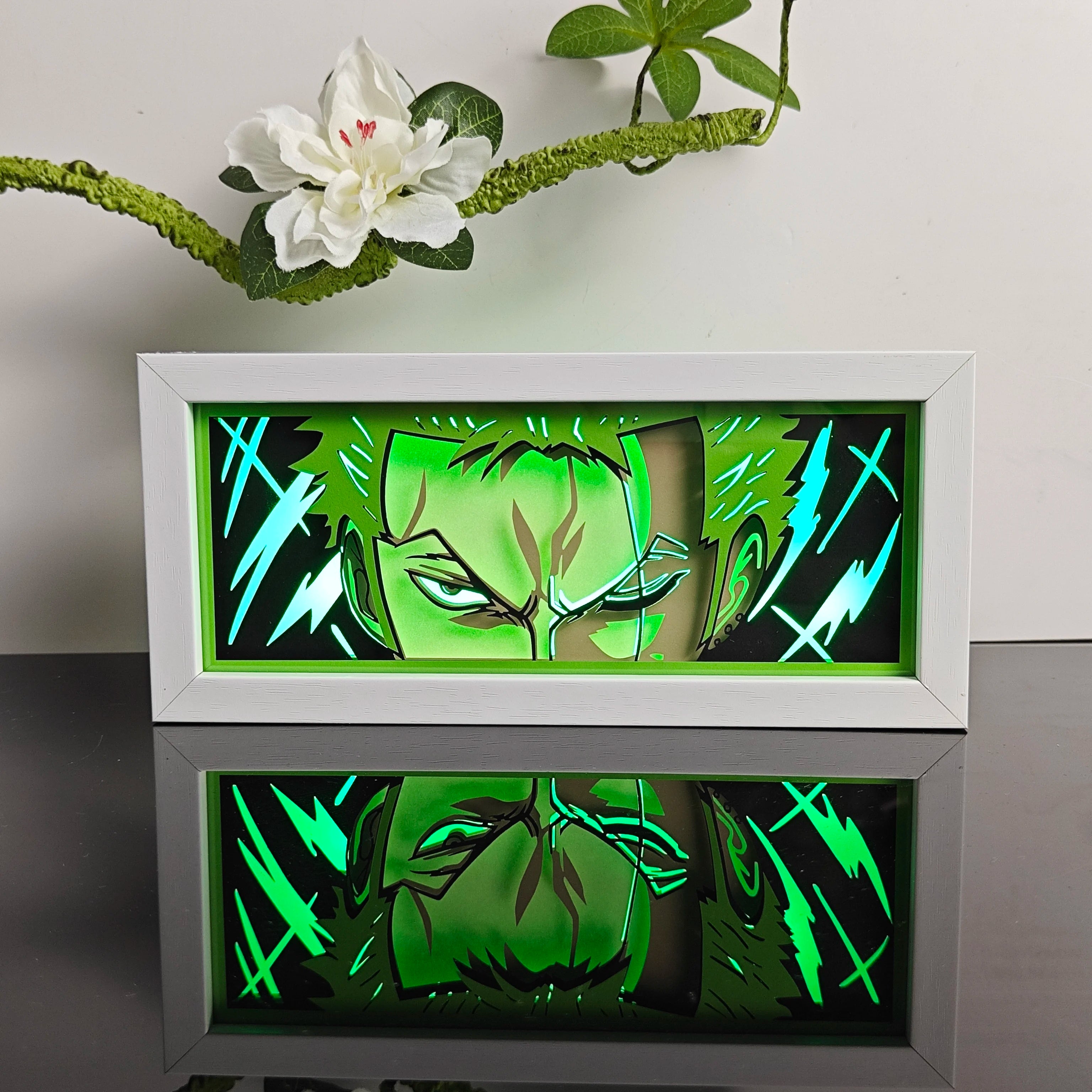 3D Anime Paper-Cut Shadow Lamp | Multi-Color Remote Night Light