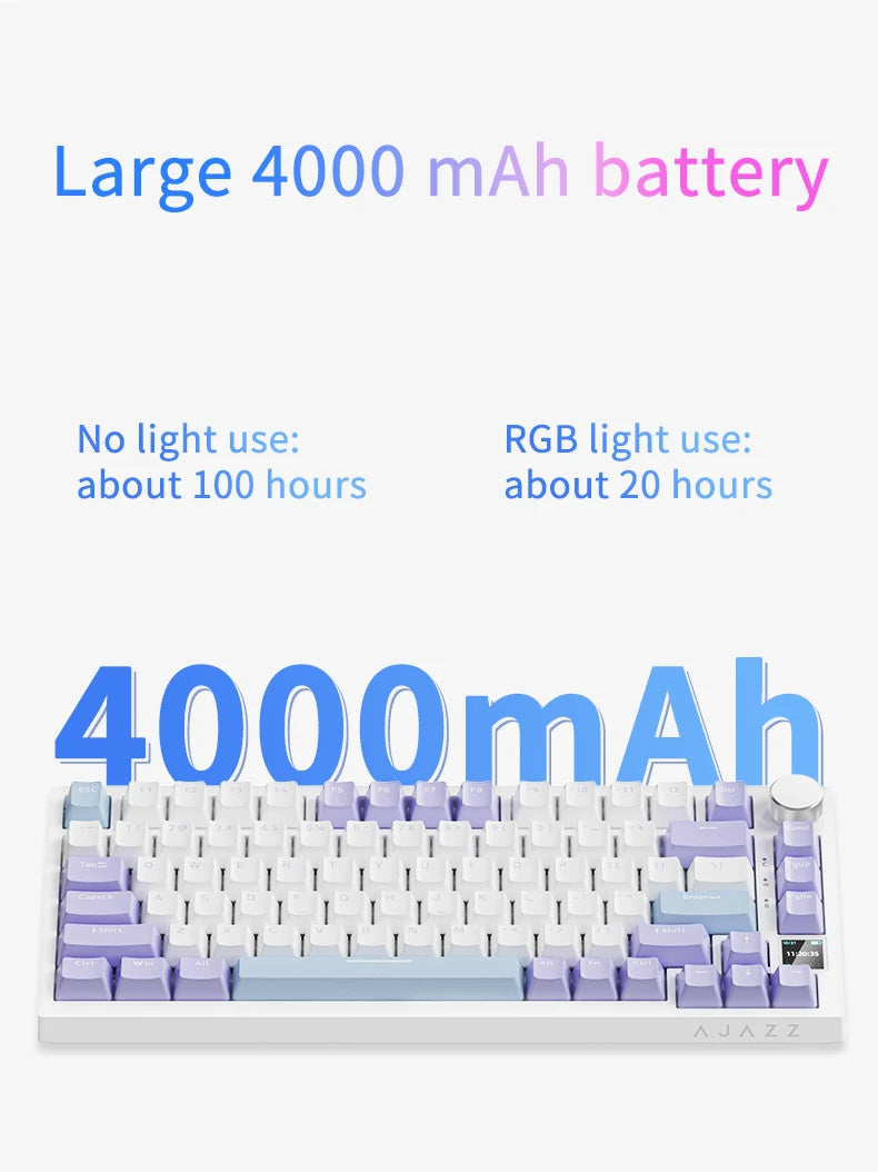 Ajazz AK820 Pro: 75% Mechanical Keyboard with TFT Smart Display