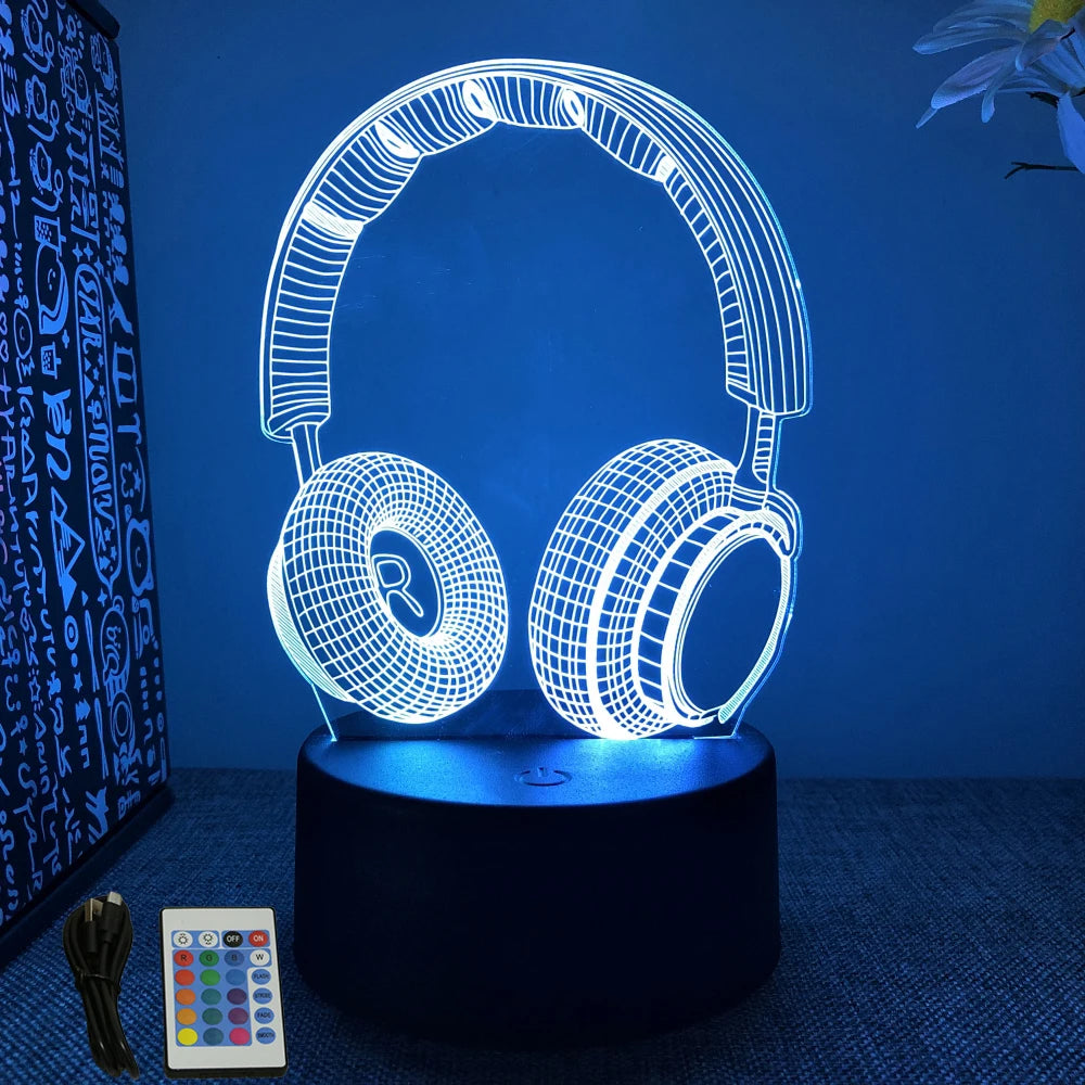 NEON GAMER 3D LED Lamp | RGB Night Light for Gaming Room Setup
