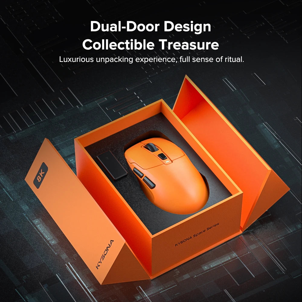 KYSONA Uranus PRO: PAW3395 8K Hz Performance Wireless Mouse