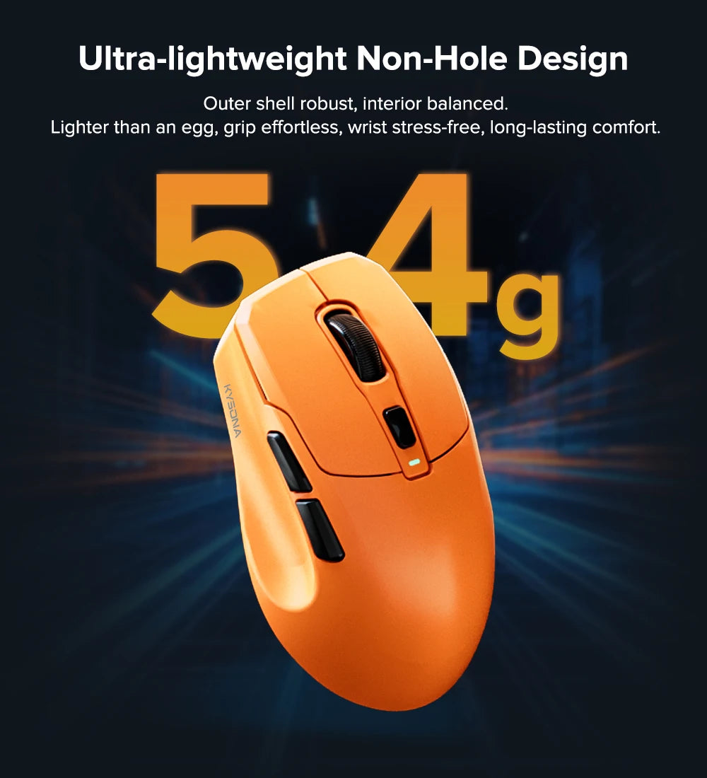 KYSONA Uranus PRO: PAW3395 8K Hz Performance Wireless Mouse