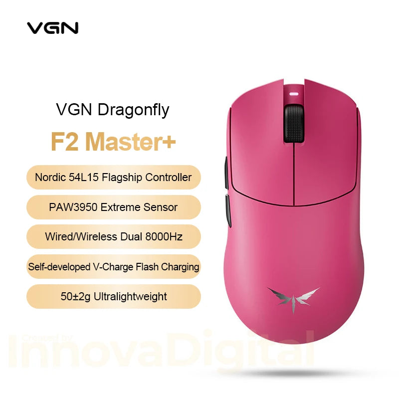 VXE Dragonfly F2 Ultra: PAW3950 Flagship 8K Wireless Mouse