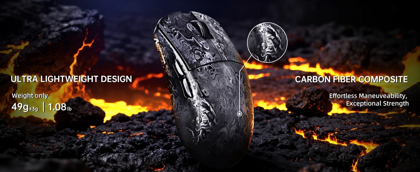 Attack Shark R11 Ultra: Carbon Fiber 8K Gaming Mouse