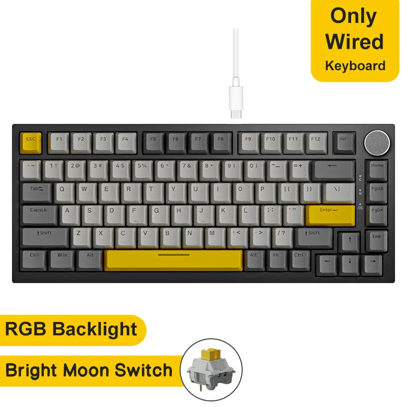 Ajazz AK820 Pro: 75% Mechanical Keyboard with TFT Smart Display