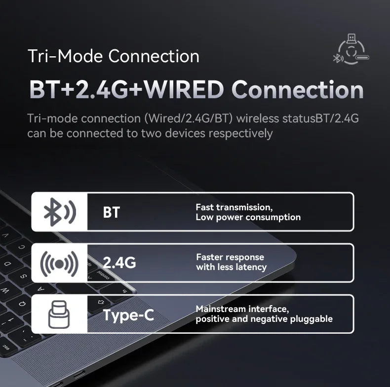 Attack Shark X6: Tri-Mode Wireless Gaming Mouse with Charging Dock